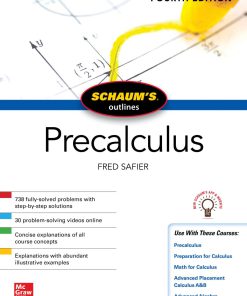 Schaum's Outline of Precalculus 4th edition by Fred Safier ISBN 1260454207 ‎ 978-1260454208